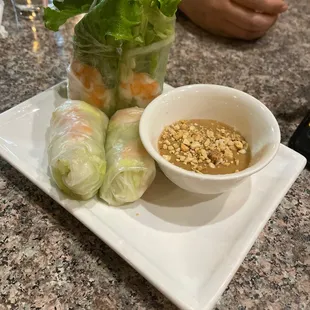 Spring rolls.