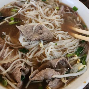 C1 Pho with rare eye round steak. C1. Beef Ball Meats Item Noodle