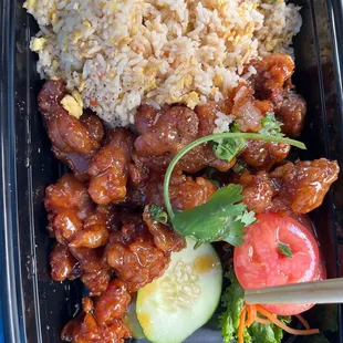 S1. Orange Chicken on Fried Rice