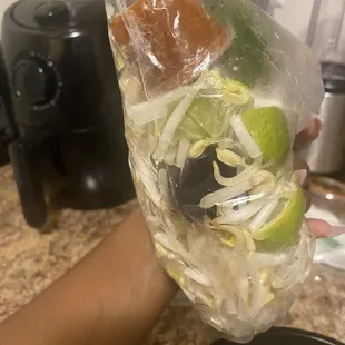 Bean sprouts and extras