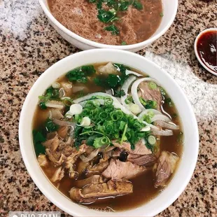 Pho w/ brisket and other meat