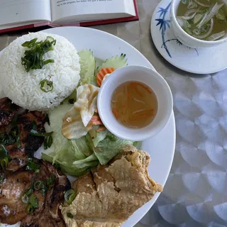 119. Grilled Pork Chop over RIce