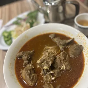 Goat curry pho
