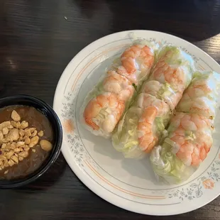 Fresh shrimp with vermicelli