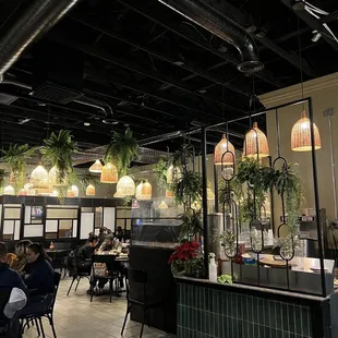 the interior of a restaurant