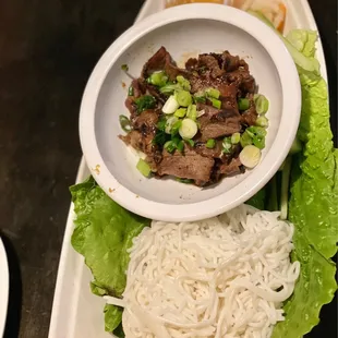 Beef 399. Vietnamese Lettuce Wrap
