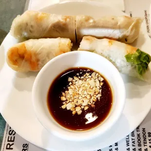 Summer Rolls, (2) rolls for $8.50.