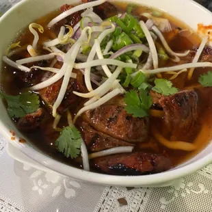 Udon noodle Pho with pork