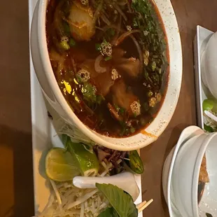 Regular Spicy Beef Noodle Soup (thick rice noodles)