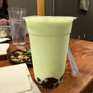 Melon shake with pearls