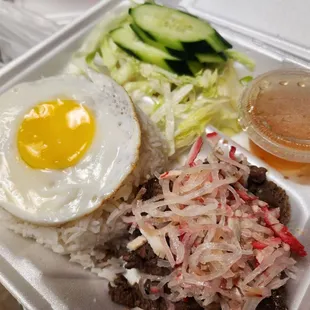 Beef with egg