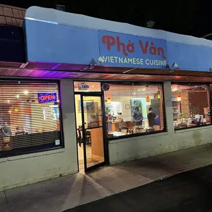 Signage and entrance