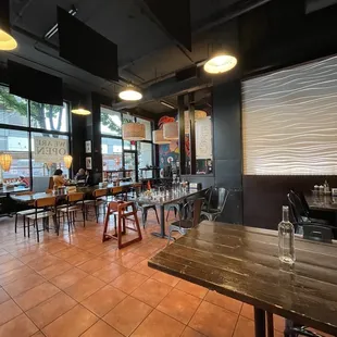 Interior with outdoor seating available.