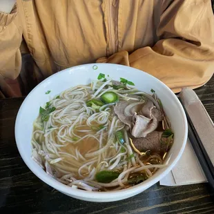 regular pho $14