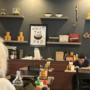 Inside the restaurant