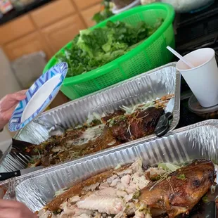 Catfish salad rolls!!