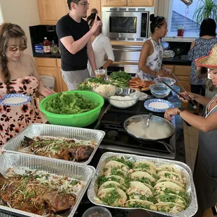 Catfish salad rolls, great for parties.