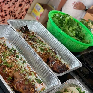 Catfish salad rolls!