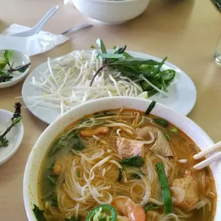 Rice Noodle Seafood Pho
