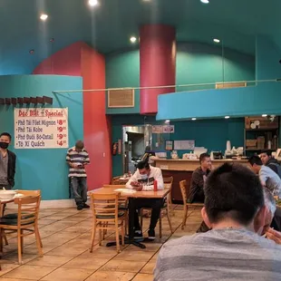 Midnight indoor dining