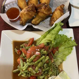 Tham Long Bean with chicken wings