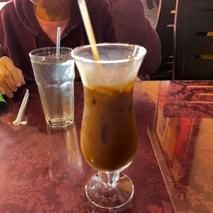 Thai iced tea with milk