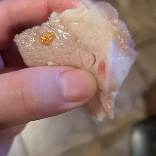 Raw pork in salad!!!!