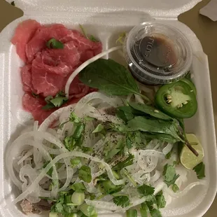 Pho (takeout, non-broth ingredients)