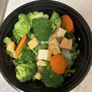 Only 5 and the smallest tofu pieces. They serve your noodles by hand.. good luck to anyone eating in house.