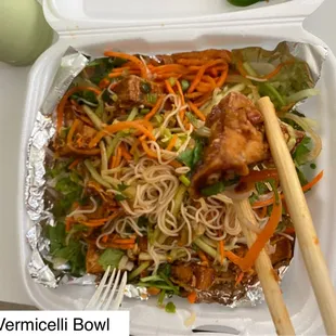 tofu vermicelli bowl