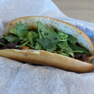 BM3. Banh Mi Bo Nuong.. Chargrilled Beef sandwich. It is really good, has a very great taste with a little bit of spice to it