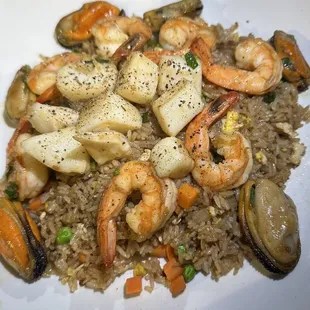 Seafood fried rice