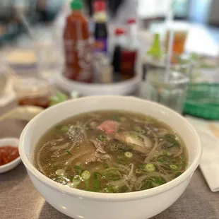 pho with rare steak