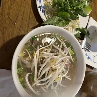 Beef pho #3 on noodles list.  Rare Steak, Brisket and Tendon Soup
