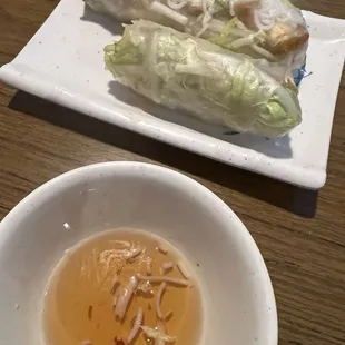 Fried tofu spring roll - not a fan of the dipping sauce. I think it pairs better with peanut sauce instead.