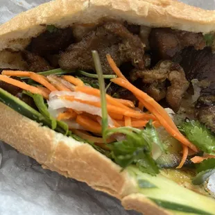 Pork Bahn Mi Sandwich