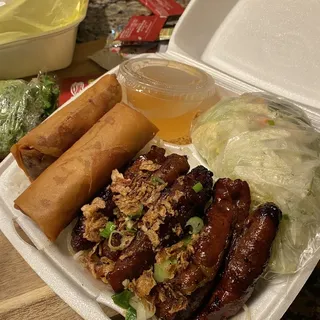 C2. Egg Rolls over Vermicelli Noodle