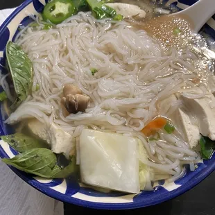 Veggie and tofu pho. Delicious!