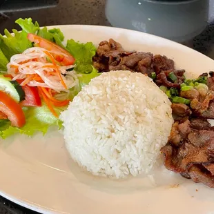 Grilled rice plate