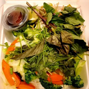 Vegetables for the pho.