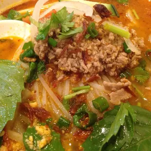 Hu tieu bo sate (sate beef soup noodle)