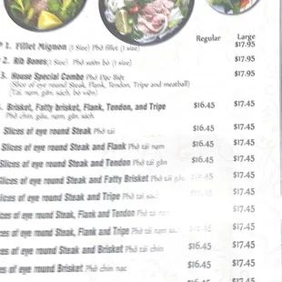 ramen and noodles, menu