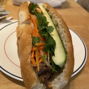 Beef banh mi