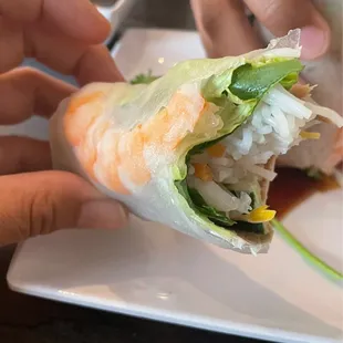 A1. Shrimp &amp; Pork Spring Rolls