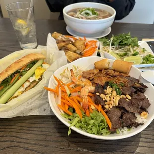 B3. Grill Pork Sandwiches  P8. Eye Round Steak,Tendon,Brisket  V1. House Special Vermicelli