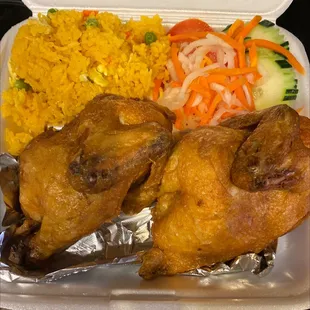 C9. Whole Crispy Hen Chicken with Fried Rice