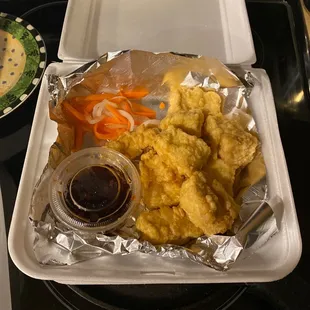 Fried tofu appetizer