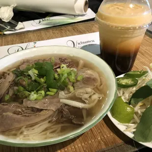 Pho bo -- beef noodle soup