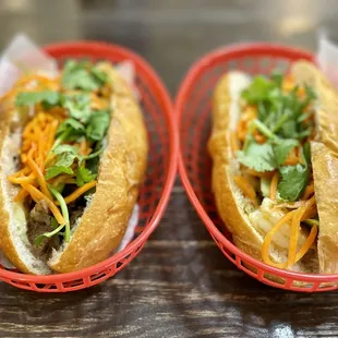 Pork Banh Mi &amp; Shrimp Banh Mi