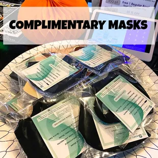 Free facemasks are provided ! Stay safe, stay healthy !